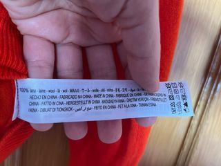 Jersey Zara Lana Naranja Talla M