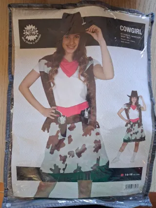 Disfraz Vaquera Niña Talla 14-16