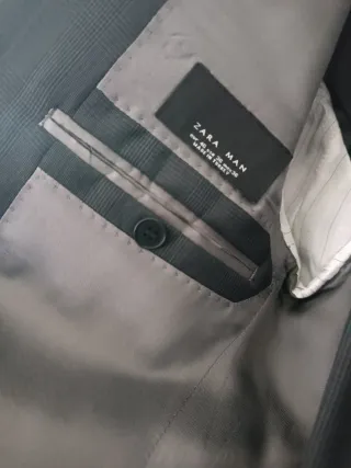 Traje de caballero gris