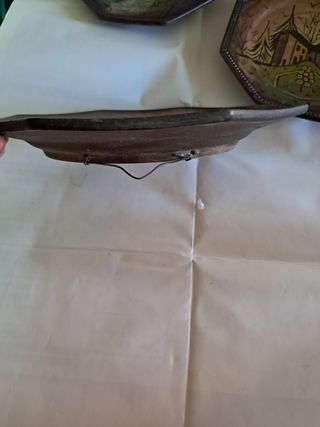 Set 3 piatti decorativi ottagonali