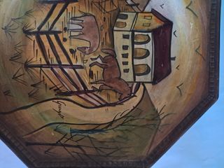 Set 3 piatti decorativi ottagonali