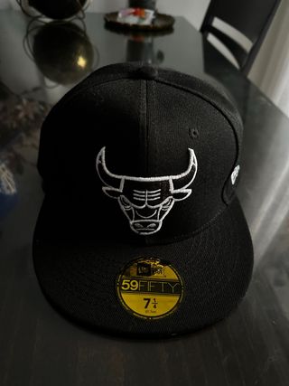 Gorra New Era Bulls Negra 59FIFTY Talla 7 1/4