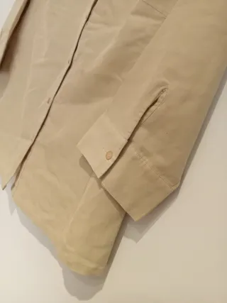 Camisa beige manga 3/4 Talla L