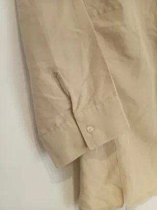 Camisa beige manga 3/4 Talla L