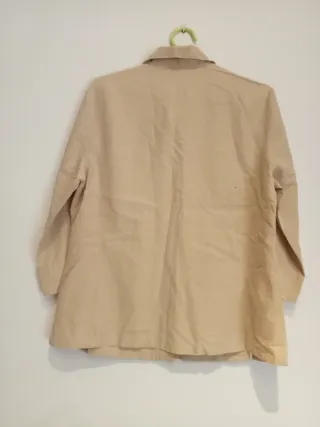 Camisa beige manga 3/4 Talla L