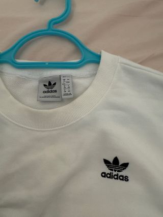 Sudadera Adidas Blanca Mujer
