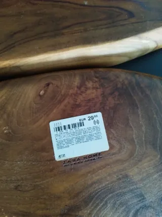 Bandejas de madera rústicas (2 unidades)