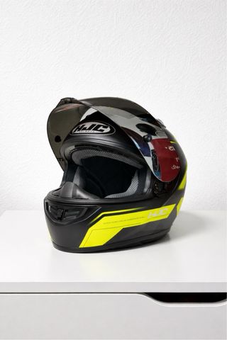 Conjunto Ropa Moto Mujer Negra y Amarilla