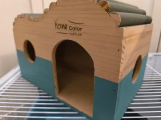 Caseta madera roedores Zolux azul
