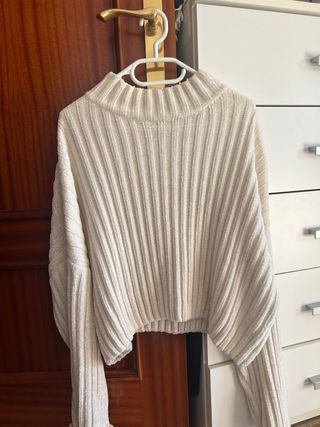 Jersey de lana blanco