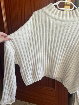 Jersey de lana blanco