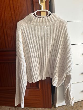 Jersey de lana blanco