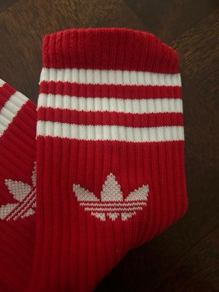 Calcetines Adidas Rojos y Blancos