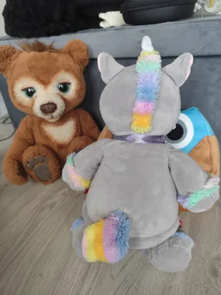 Lote Peluches Oso, Búho y Unicornio