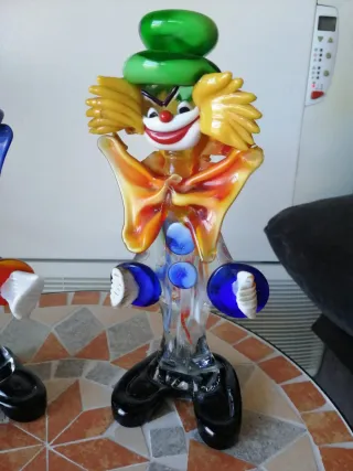 Figuras Payasos Cristal Murano