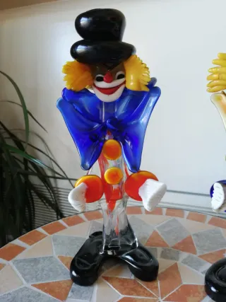 Figuras Payasos Cristal Murano