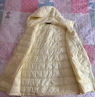 Chaleco acolchado mujer amarillo