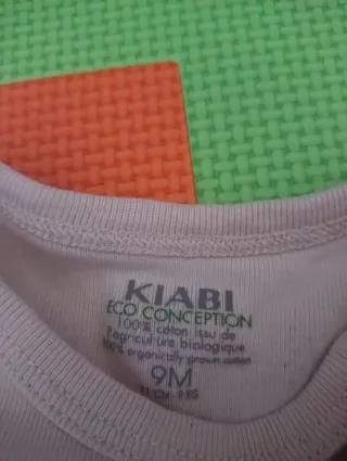 Bodi Kiabi manga larga 9 meses