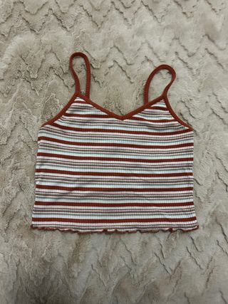 Top de alças listrado