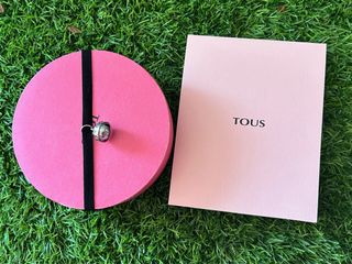 Pulsera Tous Plata y Nylon Rosa