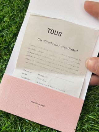 Pulsera Tous Plata y Nylon Rosa