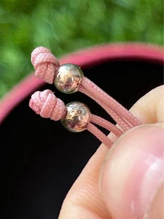 Pulsera Tous Plata y Nylon Rosa