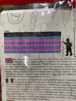 Disfraz Sirena Talla 3-4 Años