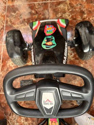 Go Kart a Pedales Negro para Niños