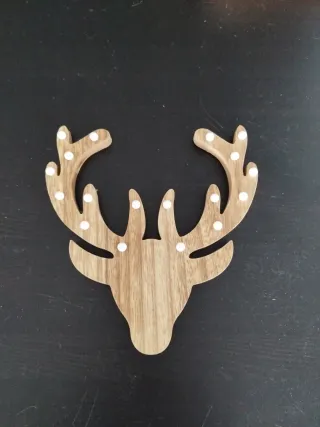 Reno de madera Navidad