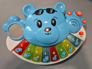 Piano Musical Infantil Oso Azul