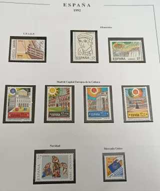 9 Álbumes Sellos España desde 1965  a 2019