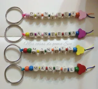Llaveros personalizados con nombre