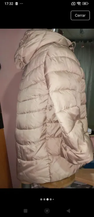 Chaqueta de plumas beige