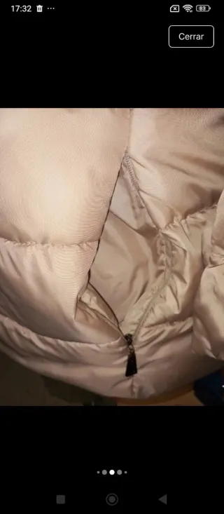 Chaqueta de plumas beige