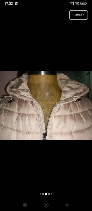 Chaqueta de plumas beige