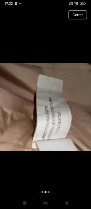 Chaqueta de plumas beige