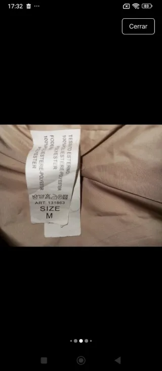 Chaqueta de plumas beige