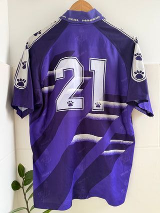 Real Madrid Kelme Retro Camiseta Morada 21
