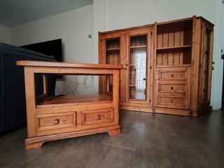 Conjunto Muebles Salón: Vitrina + Mesa TV