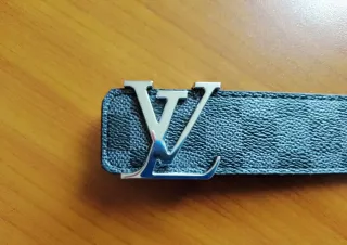 Cintura quadrettata nera e grigia •taglia 105cm•