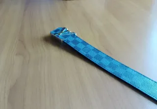 Cintura quadrettata nera e grigia •taglia 105cm•