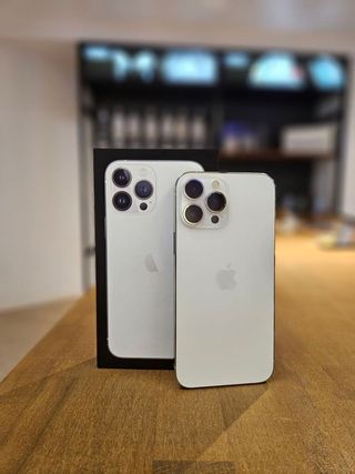 IPHONE 13 PRO MAX 128GB PLATA 100% BATERIA