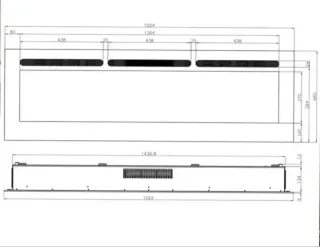 Chimenea Eléctrica Acero y Cristal Arkansas