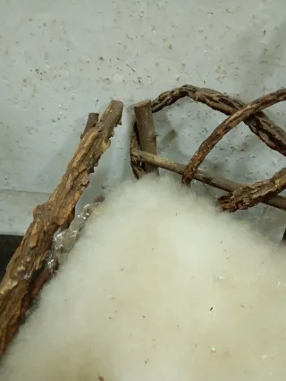 LIQUIDACIÓN Cuna Niño Jesús Madera Vintage