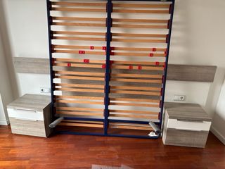 Cabezal Matrimonio con Mesitas y Somier