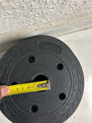 Discos de pesas 2 kg y 1.5 kg