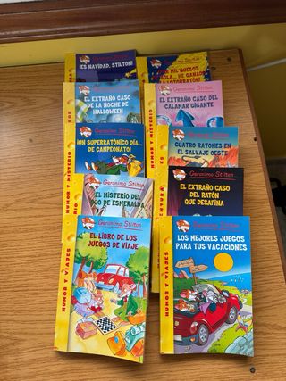 libros antiguoa GERONIMO STILTON