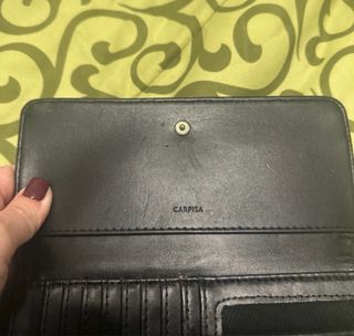 Portafoglio Carpisa nero lucido