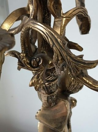 Pareja Candelabros Antiguos 5 Luces