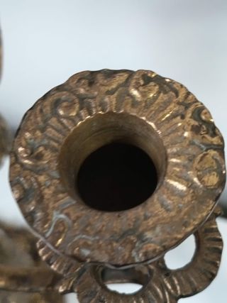 Pareja Candelabros Antiguos 5 Luces